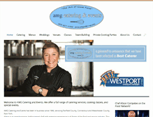 Tablet Screenshot of amgcatering.com